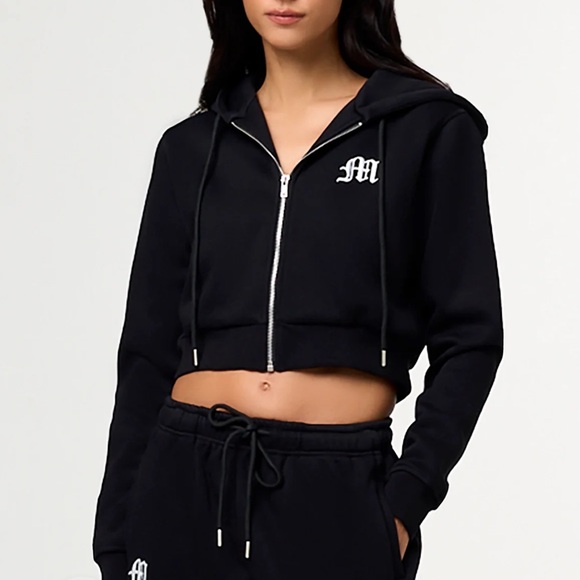 Miss Me Tops - Miss Me Away Hoodie Crop Sweater